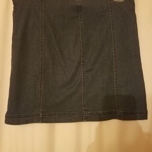 Mudd Side Zip Denim Stretch Skirt